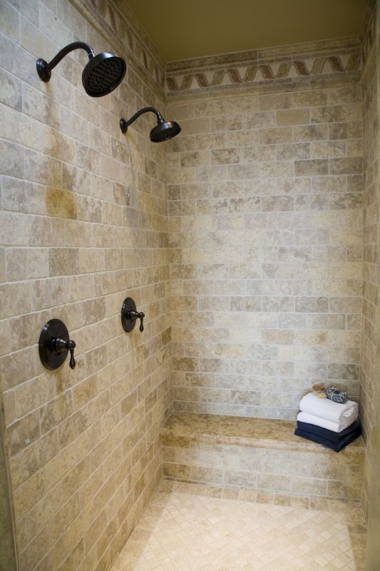 Elegant Shower with Tiles